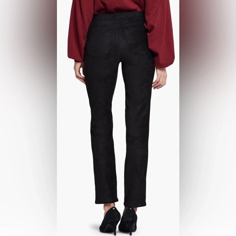 NYDJ SUEDE LIKE BLACK PANTS/ LEGGINGS,‎ SIZE 14P